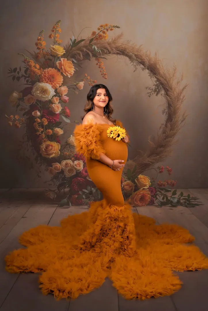 Maternity photoshoot hair and makeup by Arsh Sandhu Allure – Mississauga, Ontario